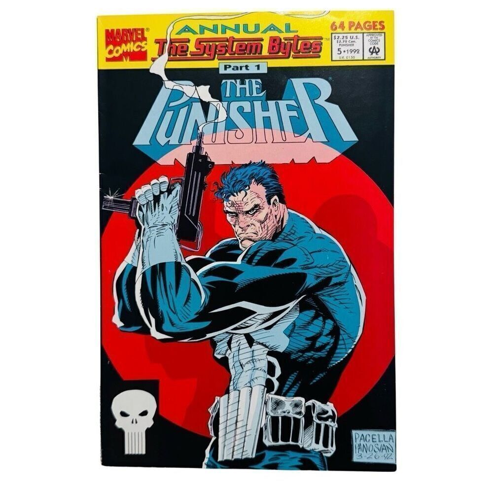 The Punisher Annual #5/1992 VF+/NM- — Featuring The Man Named Microchip!